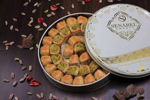 Sanabel Cole Shakur with Pistachio - Delicious Arabian Pistachio Candies (500g) - Handmade Delicacies von SENAΒEL Sweets