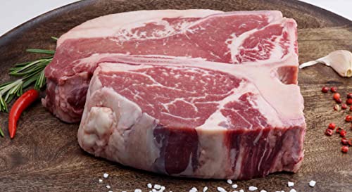 Sepehr Dad T-Bone Porterhouse Steak | geschnitten vom besten | Premium Qualität | 1x 750g von SEPEHR DAD CAVIAR