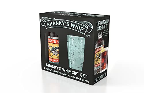 Shanky's Whip Original Black Irish Whiskey Liqueur 0,7l Geschenkset mit Glas von SHANKY'S WHIP