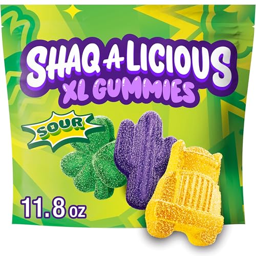 SHAQ-A-LICIOUS XL GUMMIES Sour Chewy, Süßigkeitentüte, 334 ml von SHAQ-A-LICIOUS