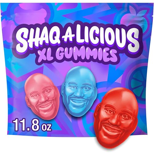 SHAQ -A-LICIOUS XL GUMMIES Original Flavor Chewy Candy Bag, 334 ml von SHAQ