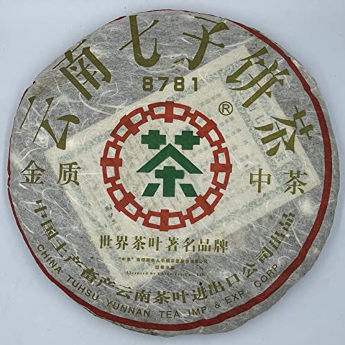 Pu-Erh tea,2006,中茶金質China tea gold 8781,380g,Raw von SHENG JIA YUAN