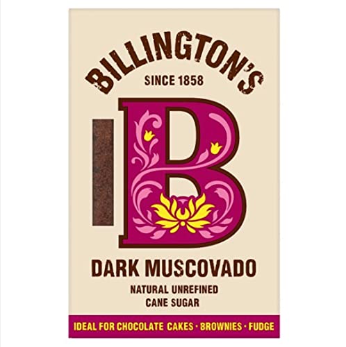 Billington’s Dark Muscovado unraffinierter dunkler Rohrzucker 500G – importiert von Shestore24 von SHESTORE24