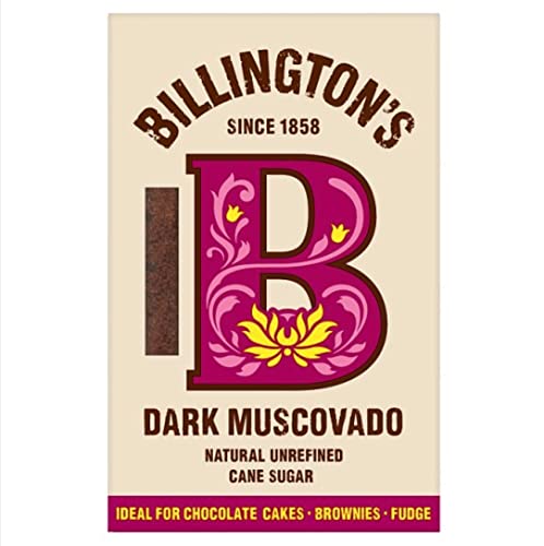 Billington’s Dark Muscovado unraffinierter Rohrzucker brauner Zucker 500G – importiert von Shestore24 von SHESTORE24