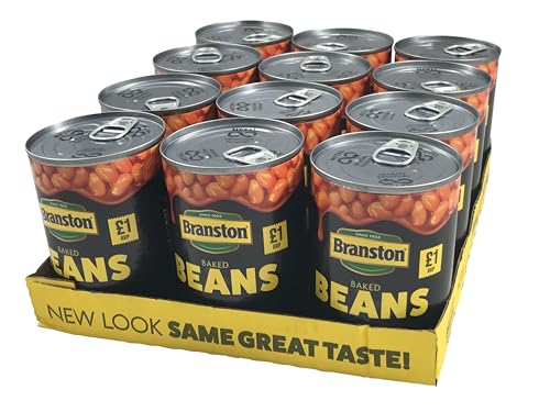 Branston Baked Beans Gebackene Bohnen in Tomatensoße 12X 410G– importiert von Shestore24 von SHESTORE24