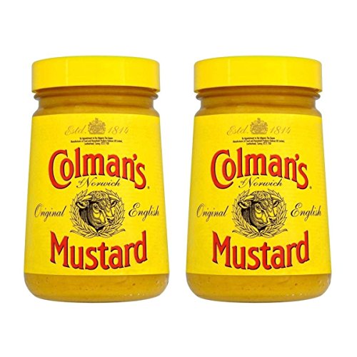 Colmans Original English Mustard Englischer Senf 2X 170G Glas – importiert von Shestore24 von SHESTORE24