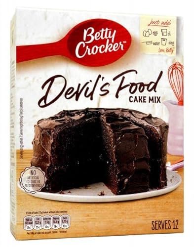 Betty Crocker Devil’s Food Cake Mix Kuchenbackmischung für Schokoladenkuchen 425g – importiert von Shestore24 von SHESTORE24