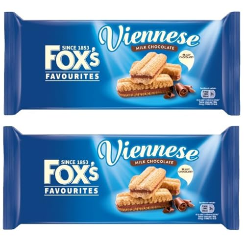 Fox’s Viennese Milk Chocolate Kekse mit Schokoladenfüllung 2x 120g – importiert von Shestore24 von SHESTORE24