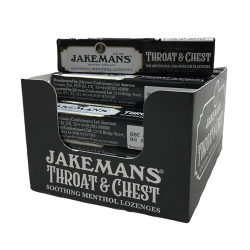 Jakemans Throat & Chest Soothing Menthol Lozenges Lutschbonbon 20x 41g – importiert von Shestore24 von SHESTORE24