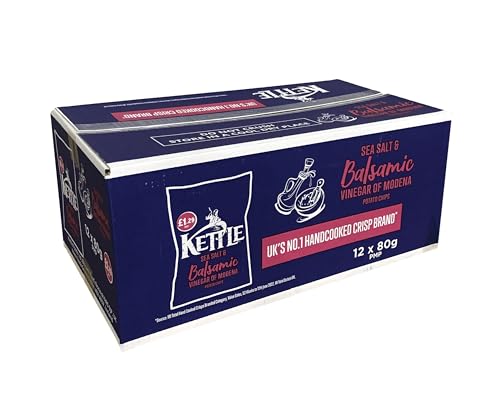 Kettle Sea Salt & Balsamic Vinegar of Modena Potato Chips 12x 80g – importiert von Shestore24 von SHESTORE24