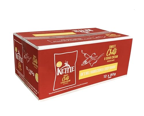 Kettle Sweet Chilli & Sour Cream Potato Chips 12x 80g – importiert von Shestore24 von SHESTORE24