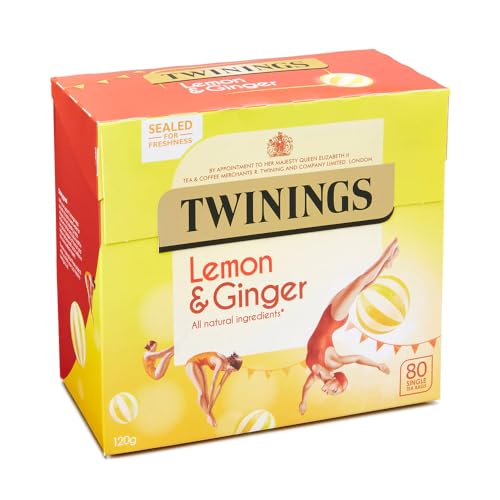 Lemon & Ginger Zitronen- und Ingwer-Tee aus England 80 Beutel – importiert von Shestore24 von SHESTORE24