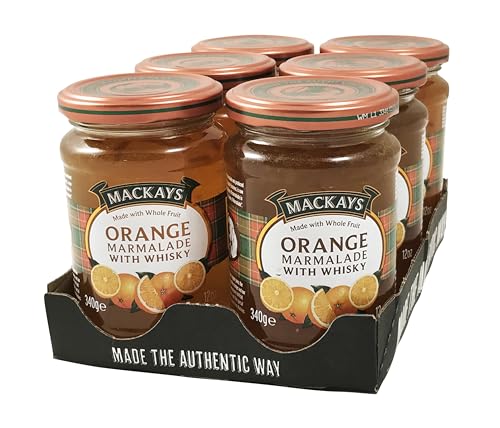 Mackays Orange Marmelade with Whisky Bittere Orangenmarmelade mit Whisky 6X 340G – importiert von Shestore24 von SHESTORE24