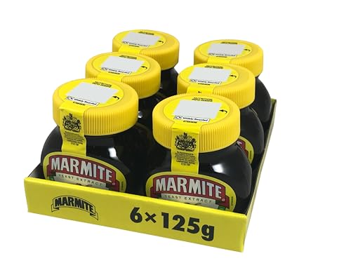 Marmite Yeast Extract Hefeextrakt Aufstrich 6X 125G – importiert von Shestore24 von SHESTORE24