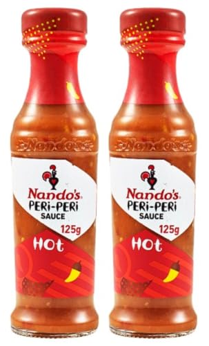 Nando's Hot Peri-Peri Sauce scharf 2X 125G – importiert von Shestore24 von SHESTORE24