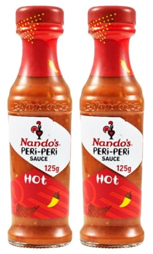 Nando's Peri Peri Sauce Hot Scharfe Soße Chilisauce Chilisoße 2X 125G – importiert von Shestore24 von SHESTORE24