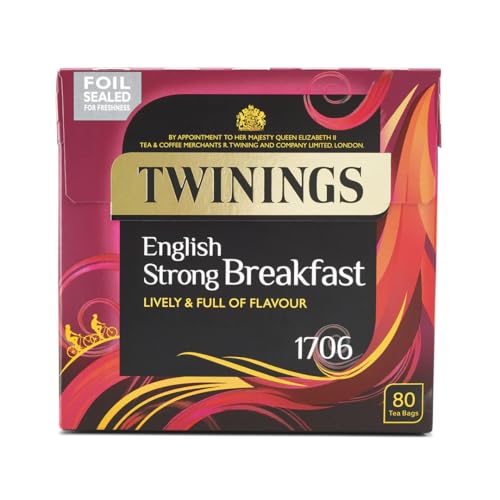 Strong English Breakfast Englischer Schwarztee schwarzer Tee aus England 80 Beutel – importiert von Shestore24 von SHESTORE24