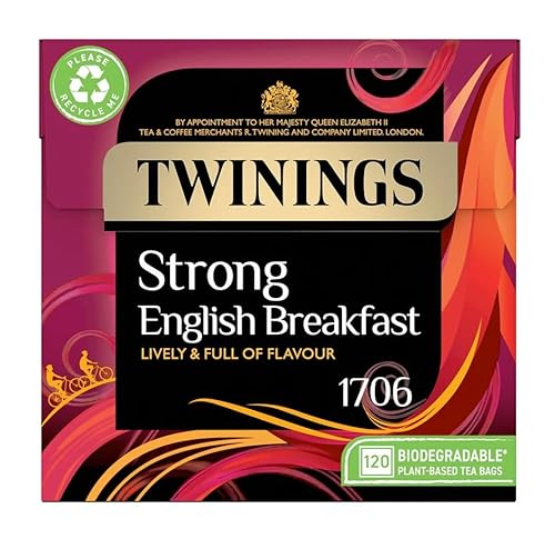 Strong English Breakfast englischer Schwarztee schwarzer Tee aus England 120 Beutel – importiert von Shestore24 von SHESTORE24