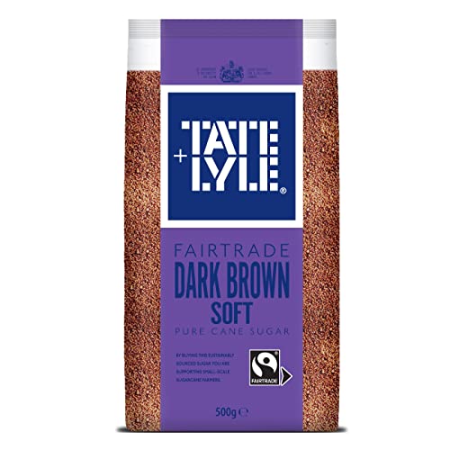 Tate & Lyle Fairtrade Dark Brown Soft Pure Cane Sugar Brauner Zucker Rohrzucker 500G – importiert von Shestore24 von SHESTORE24