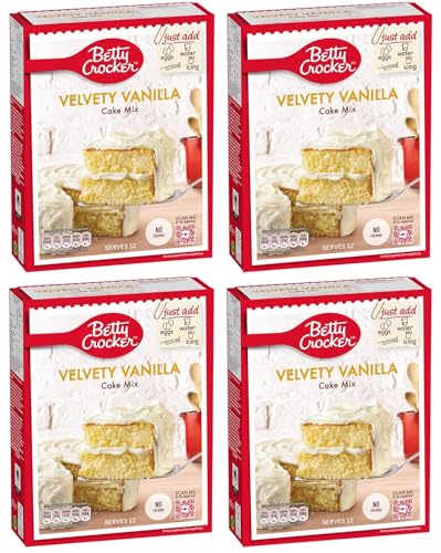 Velvety Vanilla Cake Mix Kuchenbackmischung für Vanillekuchen 4X 425g – importiert von Shestore24 von SHESTORE24