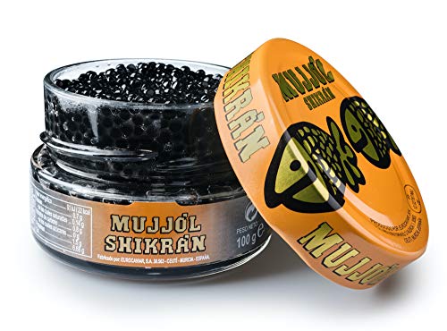 Eurocaviar - Shikran - Meeräsche Rogen Kaviar Perlen Schwarz, 100 g von Shikran