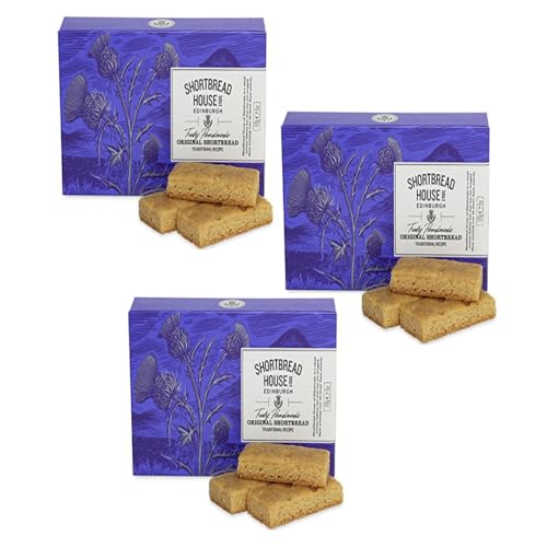 Shortbread House | Fingers Reine Butterkekse | Schachtel mit englischen Butterkeksen, verpackt im Karton – 3 x 170 g von Shortbread