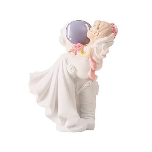 2 Stück Astronauten-Statuen, Weltraum-Astronauten-Modell, Kindergeschenke, Ornamente, Büro, Bar, Heimdekoration, moderne Geschenkornamente(Style F) von SHOUKAII