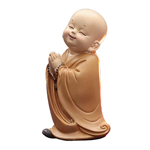 Buddha-Statue, Figur, Babypuppen, Kunstharz, Ornamente, Einweihungsgeschenke, Teestube, Schrank, Schreibtisch, Heimdekoration(Stand Hands Together) von SHOUKAII