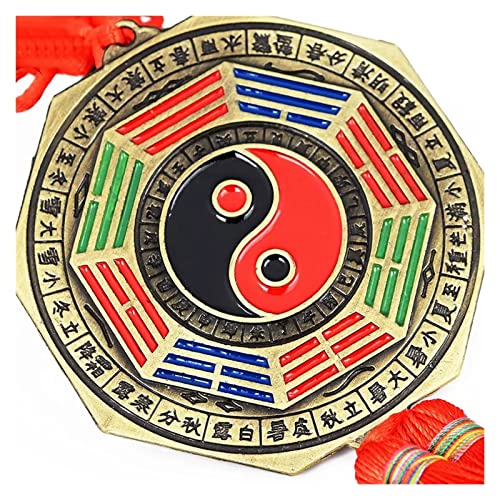 Chinesischer Feng Shui-Klatschspiegel, Vintage konvexer konkaver Bagua-Spiegel, traditioneller Spiegel Lucky Dent konvexer Bagua-Spiegel taoistischer Talisman for Heimdekoration Business Ornament Klat von SHOUKAII