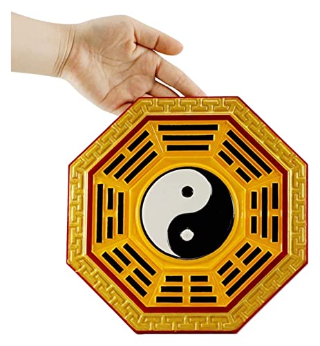 Chinesischer Feng Shui-Klatschspiegel, konvex-konkaver Vintage-Bagua-Spiegel, traditioneller Spiegel, Tai-Chi-Bagua-Spiegel aus Pfirsichholz, ein tolles Geschenk for Ihre Familie und Freunde. Klatschs von SHOUKAII