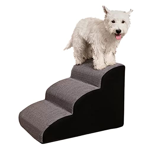 Haustiertreppe for Katzen, um ins Bett zu gelangen, rutschfeste Hundetreppe for Couch/Innenraum/Schlafzimmer/Ecke, 30/35/40 cm hoch, hochdichter Schaumstoff)(40x52x30cm) von SHOUKAII