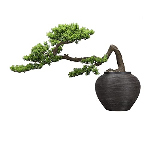 Künstlicher Bonsai-Baum, künstliche Bonsai-Keramik-Topfpflanze, grüne Pflanzendekoration, geeignet for Zuhause, Desktop-Dekoration, Dekoration, gefälschte Topfpflanze von SHOUKAII