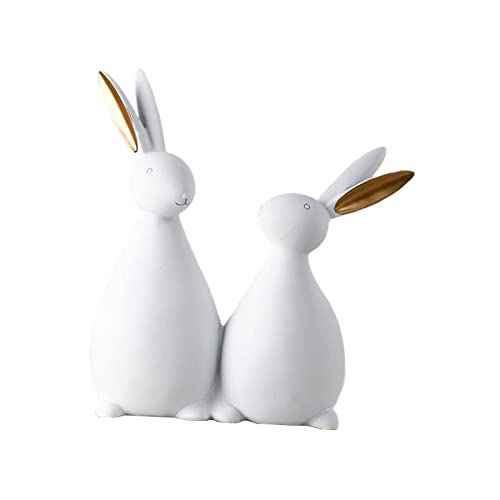 Nordic Kaninchen Statue Lebensechte Aussehen Bunny Figur Wohnzimmer Bücherregal Schreibtisch Auto Dashboard Dekor Kunst Sammlung von SHOUKAII