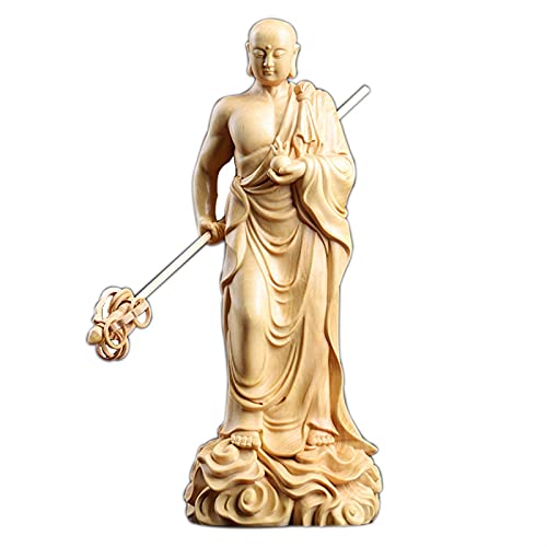 SHOUKAII Weiping – Kreatives Design, Bodhisattva-Statue, Holzschnitzerei, Buddha-Statue, Heimdekoration, Feng Shui, Wohnzimmerdekoration, Innenstatue von SHOUKAII