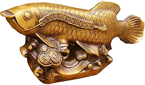 Weiping – Feng Shui Statue, Feng Shui Fisch Statue Dekor, Arowana Fisch Figur Skulptur Büro Wohnzimmer Dekoration Ornamente Segen Geschenk von SHOUKAII