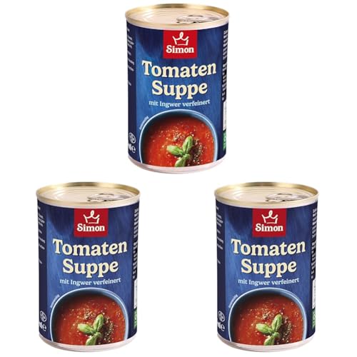 SIMON Tomatensuppe Rustico | Rustikale Tomatensuppe mit Ingwer | 380ml (Packung mit 3) von SIMON