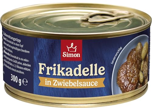 Simon Hackbraten in delikater Zwiebelsauce 300 Gramm in recyclebarer Konservendose (Packung mit 6) von SIMON