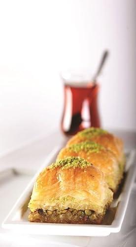 Gulluoglu Pistazie Baklava, 7 Stück (8,82oz - 250gr), täglich frischer Versand aus Istanbul/Türkei von SINCE 1871 GÜLLÜOGLU