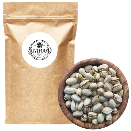 SIVIFOOD Pistazien mit Schale naturbelassen 250g - rohe Pistazienkerne ungeröstet ungesalzen unbehandelt natürliche Snack Nüsse ohne Salz in Premium Qualität natürlich frisch vegan raw pistachio von SIVIFOOD SPIRIT - Of - ORIENT