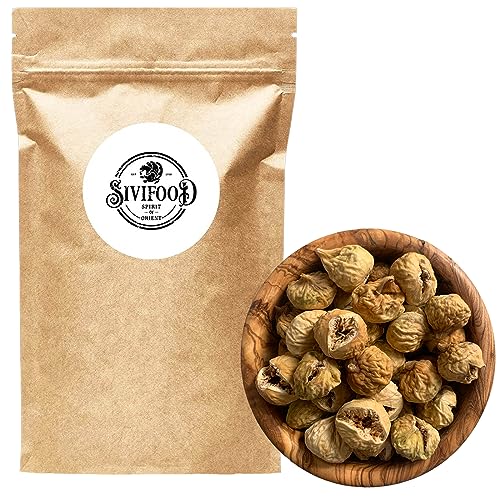 SIVIFOOD getrocknete Zwergfeigen ganz 200g - Mini-Feigen ungeschwefelt naturbelassen getrocknet ohne Zuckerzusatz Trockenfrüchte Bergfeigen trocken unbehandelt Kugelfeigen geschmacksintensiv von SIVIFOOD SPIRIT - Of - ORIENT