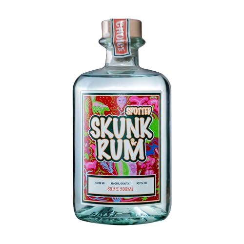 Spotted SKUNK Rum | Umweltfreundlicher fruchtiger Rum | Perfekt für Mai Tai & Daiquiri | Noten von schwarzen Johannisbeeren, Ananas, Bananen | 500 ml – 69,3% ABV von SKUNK RUM