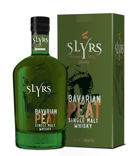 SLYRS Single Malt Whisky Bavarian PEAT 43% vol. 0,7 l Glasflasche von SLYRS