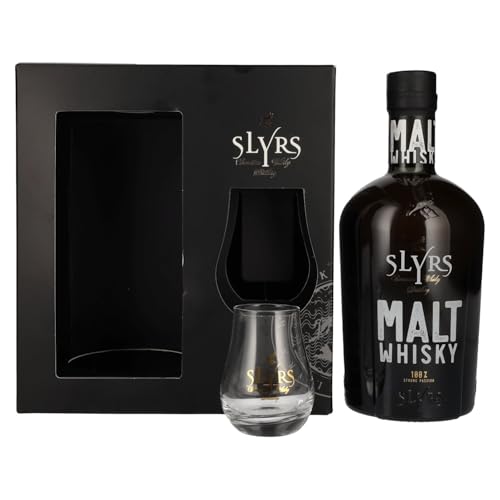 Slyrs Bavarian Malt Whisky 40% Vol. 0,7l in Geschenkbox mit Glas von SLYRS