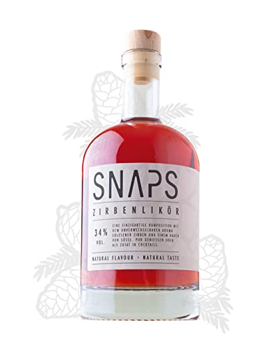 SNAPS Zirbenlikör | 34% | handcrafted in Tirol | Österreich | Zirbenschnaps (500ml) von Sattie