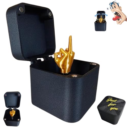 mittelfinger, der, mittelfinger in der schachtel, middle Finger In A Box, Lustiges Streichgeschenk Mittelfinger In Einer Box, middle Finger Surprise Gift Box, mittelfinger Geschenkbox Der Perfekte von SOCLING