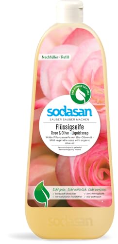 Flüssigseife Rose & Olive Nachfüller von SODASAN