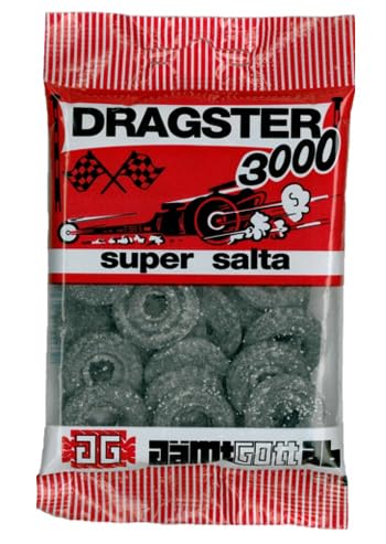 Dragster 3000 Super Salty Liquorice Gummibonbons 15 Packungen of 50g SÖPÖSÖPÖ pack (SOPOSOPO) von SÖPÖSÖPÖ