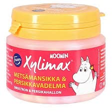 Fazer Moomin Xylimax Wild strawberry and peach & raspberry Pastillen 1 Krug of 90g SÖPÖSÖPÖ pack (SOPOSOPO) von SÖPÖSÖPÖ