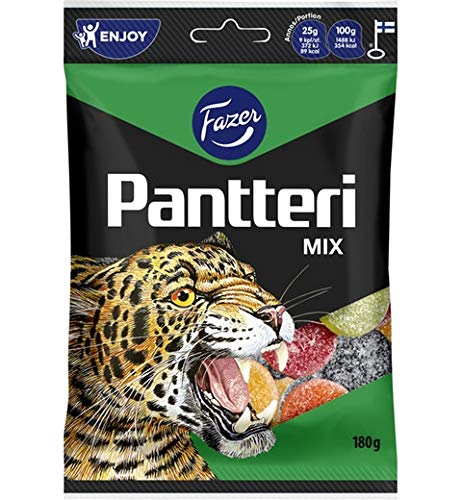 Fazer Pantteri Mix Lakritze 10 Packungen of 180g SÖPÖSÖPÖ pack (SOPOSOPO) von SÖPÖSÖPÖ