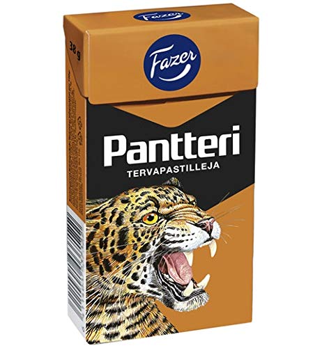 Fazer Pantteri Tarpastille Lakritze 1 Kasten of 38g SÖPÖSÖPÖ pack (SOPOSOPO) von SÖPÖSÖPÖ